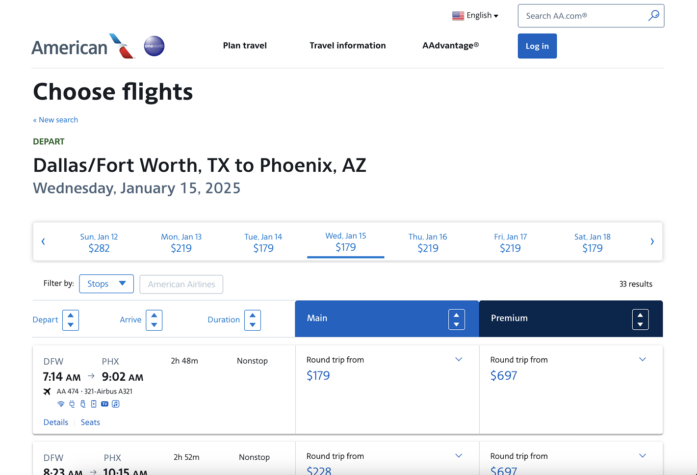 Final choose flights design
